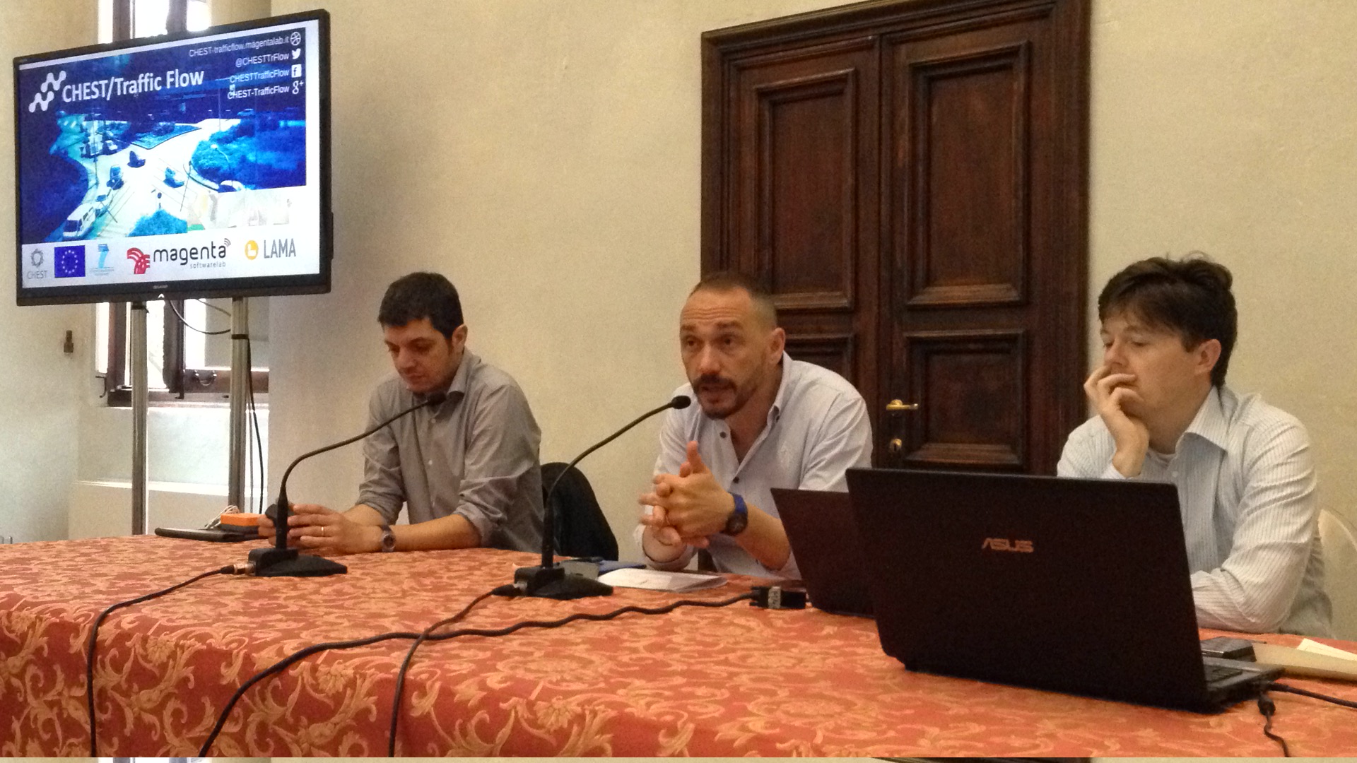 Left to right: Walter Nunziati (Magenta), Emiliano Fossi (Città Metropolitana) and Jurgen Assfalg (Città Metropolitana)